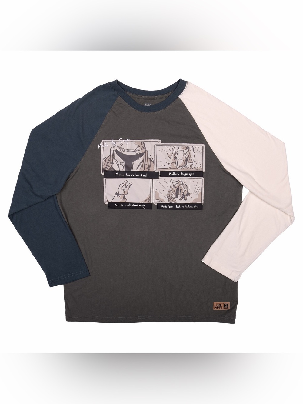 Star Wars The Mandalorian Color Block Raglan Long Sleeve